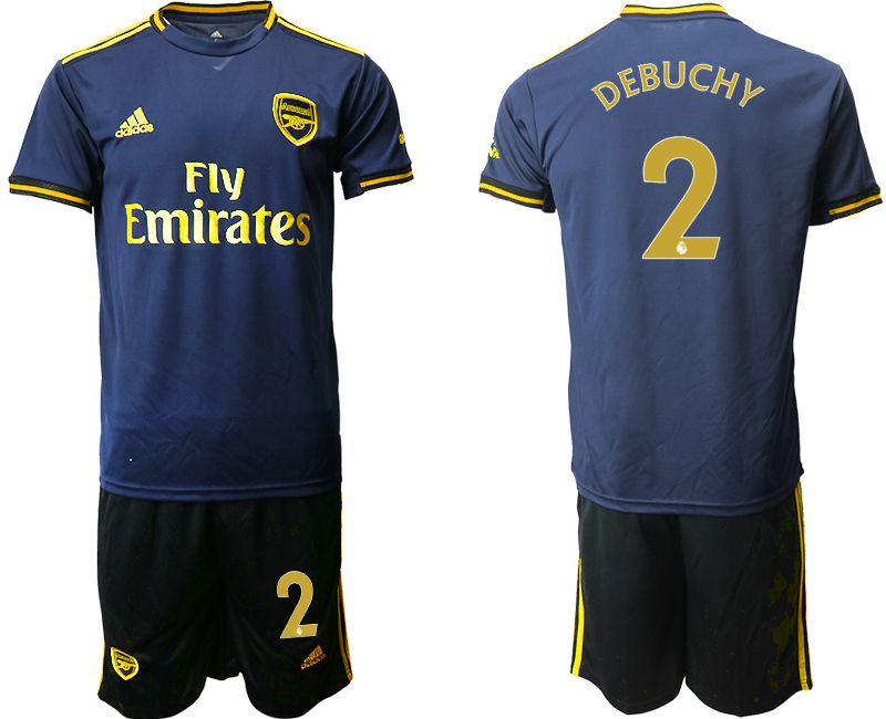 Men 2019-2020 club Arsenal away #2 blue Soccer Jerseys